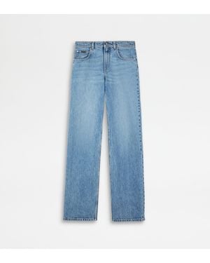 Tod's Bleached 5 Pocket Jeans - Blue