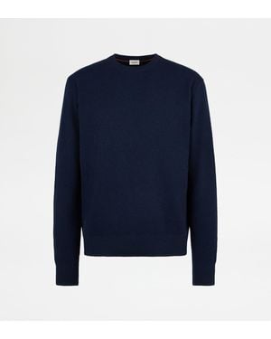 Tod's Round-Neck Pullover - Blue