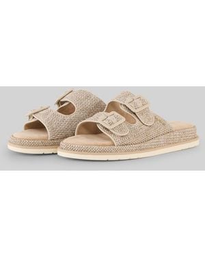 Tom Tailor Flache Sandalen mit Flechtmuster - Natur