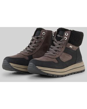 Tom Tailor Wasserfeste Stiefeletten mit Plateau-Sohle - Schwarz