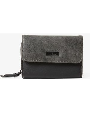 Tom Tailor TTELIN Portemonnaie mit Logo-Applikation - Schwarz