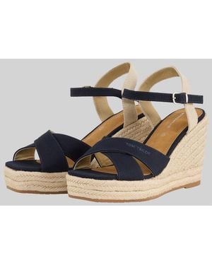 Tom Tailor Sandalen mit Keilabsatz - Blau