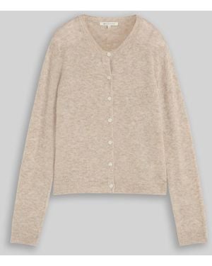Tom Tailor DENIM Cardigan mit Alpaka-Anteil - Natur