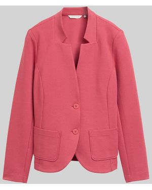 Tom Tailor Slim Fit Blazer mit Ottoman Struktur - Pink