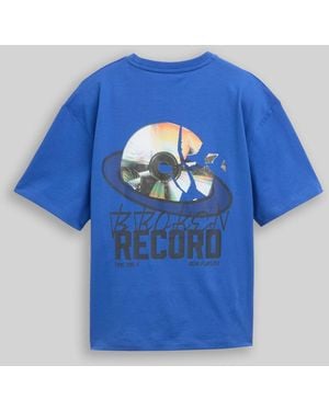 Tom Tailor Jungen Oversize T-Shirt mit Foto-Rückenprint - Blau