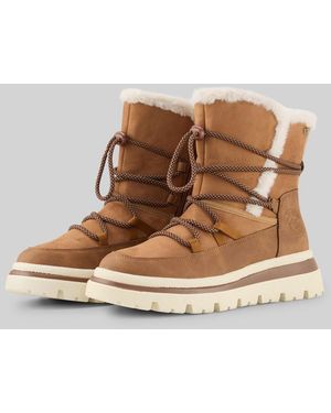 Tom Tailor Wasserfeste Schneestiefel mit Schnürung - Braun