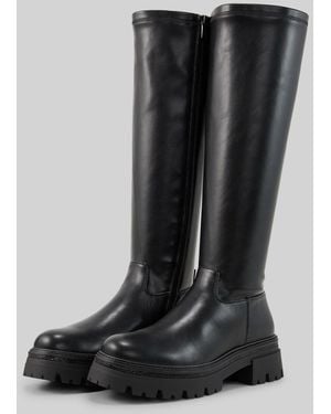 Tom Tailor Gefütterte Stiefel mit Blockabsatz - Schwarz