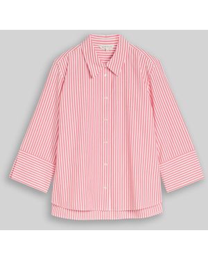 Tom Tailor Popeline Hemdbluse mit 3/4-Arm - Pink