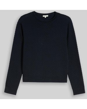 Tom Tailor Strickpullover mit Struktur - Blau