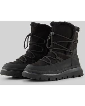 Tom Tailor Wasserfeste Schneestiefel mit Schnürung - Schwarz