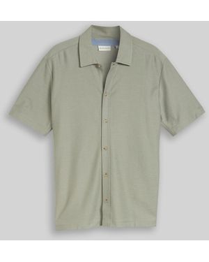 Tom Tailor Regular Fit Hemd aus Jersey - Grün