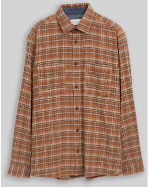 Tom Tailor Comfort Fit Flanell-Hemd mit Karomuster - Braun
