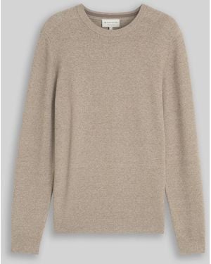 Tom Tailor Strickpullover aus Baumwolle - Natur