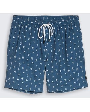Tom Tailor DENIM Badeshorts mit Muster - Blau