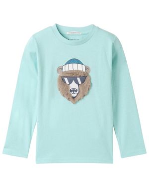 Tom Tailor Jungen Artwork Langarmshirt mit Bio-Baumwolle - Blau