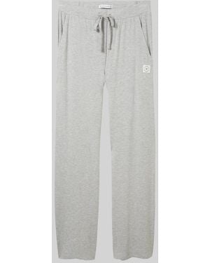 Tom Tailor Pyjama-Hose in Melange Optik - Grau