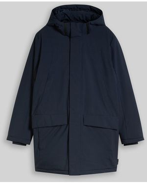 Tom Tailor DENIM Relaxed Fit Parka mit abnehmbarer Kapuze - Blau