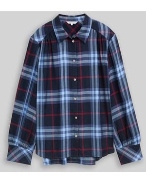 Tom Tailor Bluse mit Karomuster - Blau