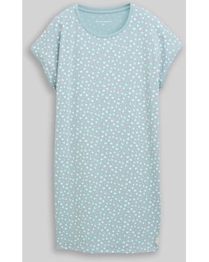 Tom Tailor Nachthemd mit Herz-Muster - Blau