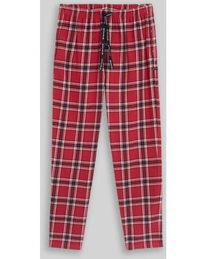 Tom Tailor Pyjama-Hose aus Baumwolle - Rot