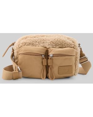 Tom Tailor DENIM TTASTRID Umhängetasche mit Teddyfell - Natur