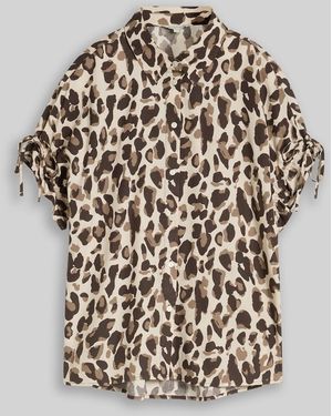 Tom Tailor Loose Fit Bluse mit Schleifen - Weiß