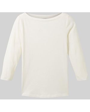 Tom Tailor Longsleeve mit 3/4-Arm aus Baumwolle - Weiß