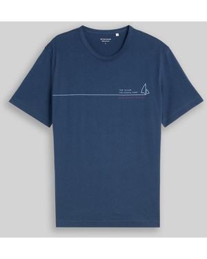 Tom Tailor T-Shirt mit Print - Blau