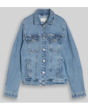 Tom Tailor Jeansjacke mit Eingriffstaschen - Blau