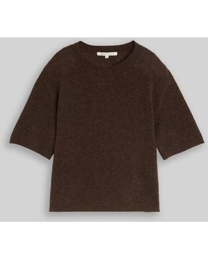 Tom Tailor DENIM Lightweight Strickpullover mit Alpaka-Anteil - Braun