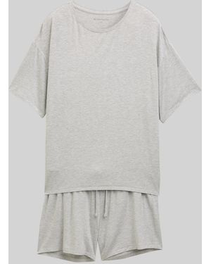 Tom Tailor Basic Pyjama-Set - Grau