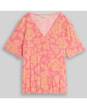 Tom Tailor Bluse aus Viskose - Pink