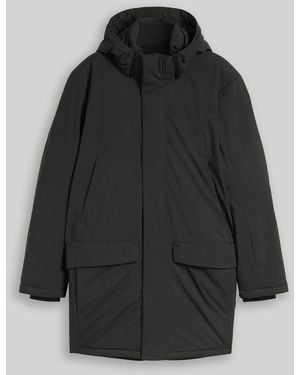 Tom Tailor DENIM Relaxed Fit Parka mit abnehmbarer Kapuze - Schwarz