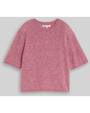 Tom Tailor DENIM Lightweight Strickpullover mit Alpaka-Anteil - Pink