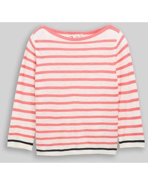 Tom Tailor Strickpullover mit Streifenmuster - Pink