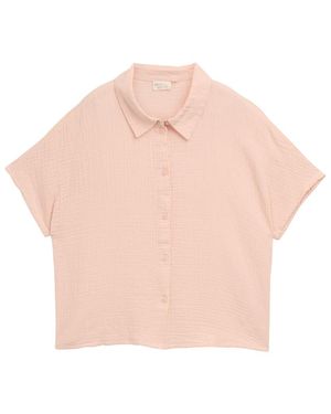 Tom Tailor DENIM Boxy Fit Musselin Bluse - Pink