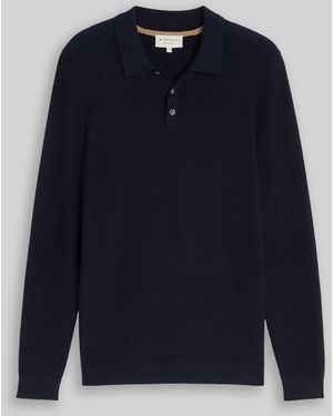 Tom Tailor Strickpullover mit Polokragen - Blau