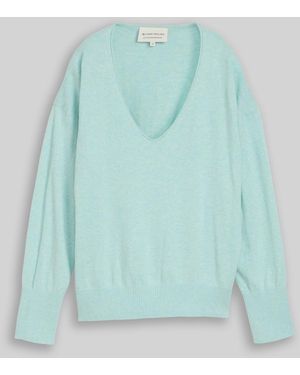 Tom Tailor Oversize Strickpullover mit Kaschmir-Anteil - Blau