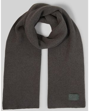 Tom Tailor Strickschal mit Badge - Schwarz