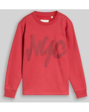 Tom Tailor Jungen Sweatshirt mit Schriftzug - Rot