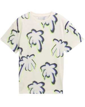 Tom Tailor Jungen Oversize T-Shirt mit Muster - Weiß