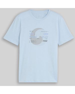 Tom Tailor DENIM T-Shirt mit Print - Blau