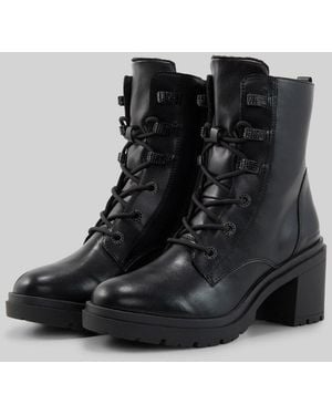 Tom Tailor Gefütterte Stiefel mit Blockabsatz - Schwarz