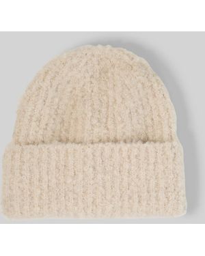 Tom Tailor Bouclé Beanie Mütze - Natur