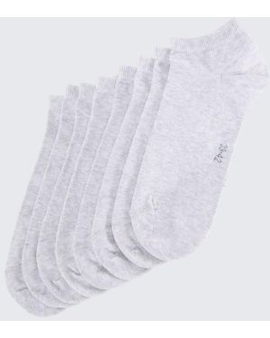 Tom Tailor Unisex Sneakersocken im 8er-Pack - Weiß