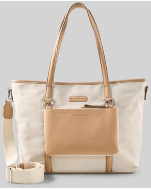 Tom Tailor TTJAMILA L Shopper mit 2-in-1-Funktion - Natur