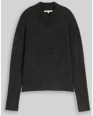Tom Tailor DENIM Cosy Strickpullover mit Stehkragen - Schwarz
