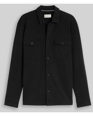 Tom Tailor Sweat–Overshirt mit Taschen - Schwarz