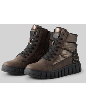 Tom Tailor DENIM Stiefeletten mit Materialmix - Schwarz