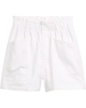 Tom Tailor DENIM Paperbag Jeans Shorts - Weiß